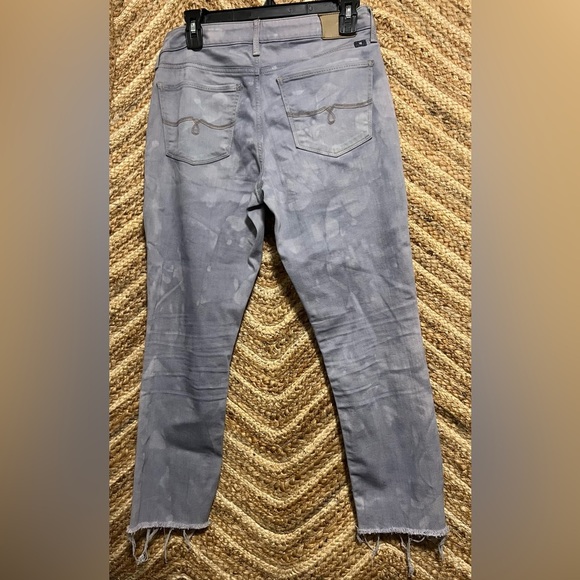 Lucky Brand Women's Lolita Skinny Grey Distressed Cropped Jeans,Size 26,Great - Picture 4 of 10
